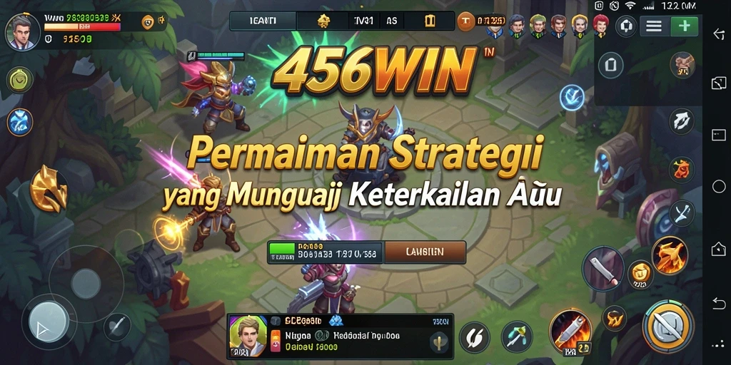Screenshot utama 456WIN menampilkan aksi gameplay strategi yang dinamis.