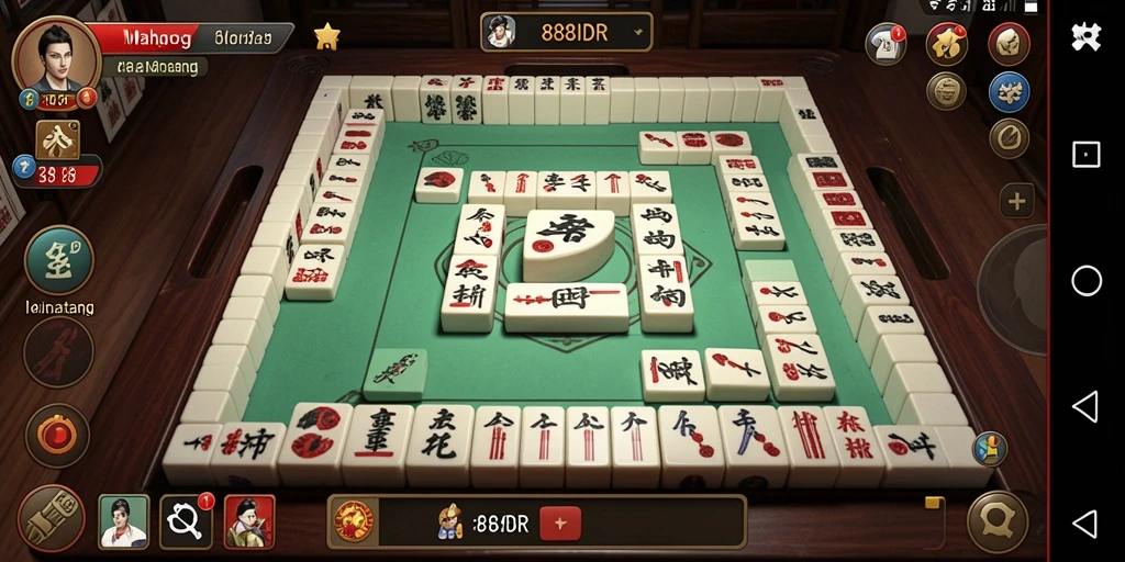 Tampilan gameplay Mahjong di 888IDR yang menawan dan menarik.