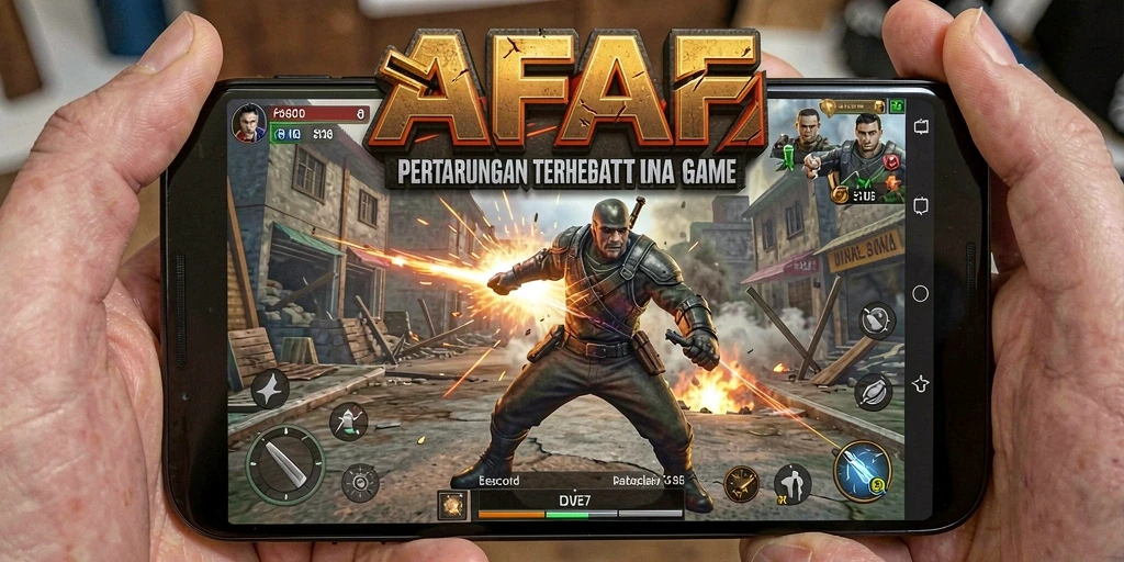 Screenshot gameplay AFAF menampilkan duel karakter yang mendebarkan.