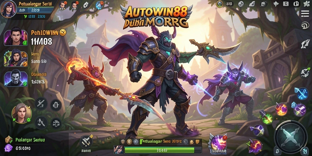Tampilan gameplay seru dalam dunia fantasi MMORPG.
