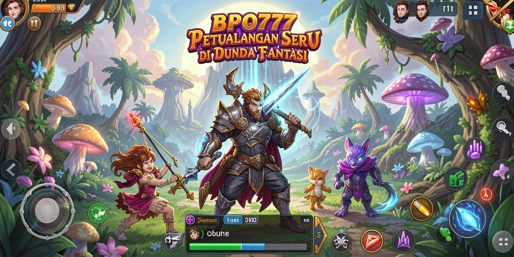 Screenshot gameplay BPO777 memperlihatkan dunia petualangan yang menakjubkan.
