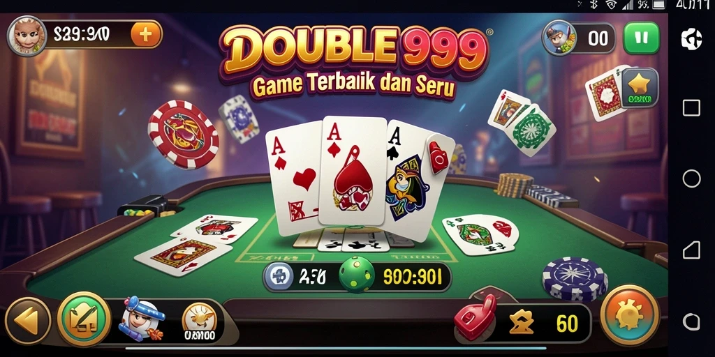 Tampilan gameplay seru dari DOUBLE999 yang menarik perhatian.