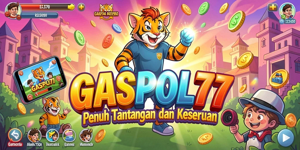 Tampilan seru gameplay GASPOL77 dengan petualangan Arcade yang menantang.