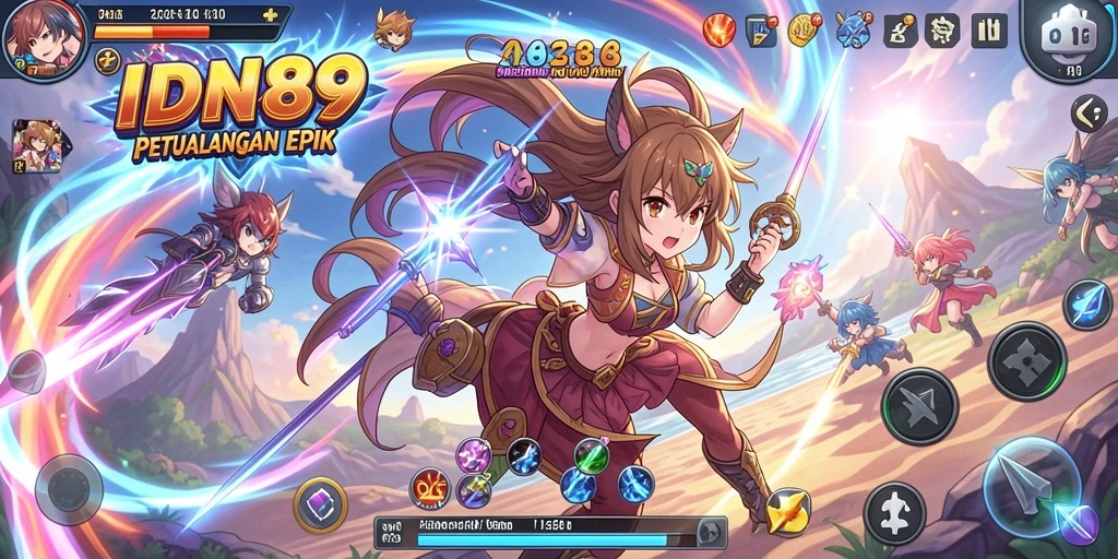 Tampilan gameplay <strong>IDN89</strong> yang memukau dan karakter Anime yang menawan.