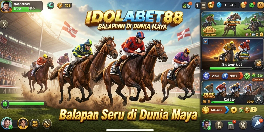 Screenshot gameplay balapan yang mengesankan di IDOLABET88.