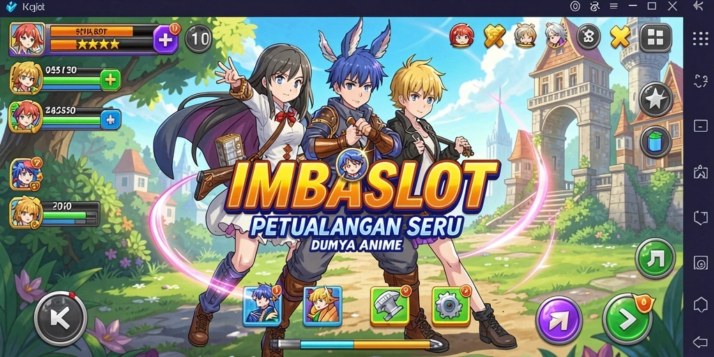 Tampilan gameplay seru di dunia Anime IMBASLOT.