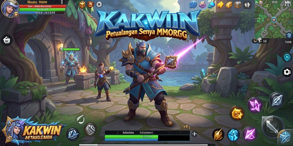 Tampilan seru dari gameplay KAKWIN dengan pertarungan mendebarkan.