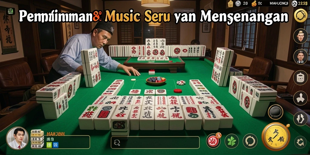 Tampilan layar dari gameplay MAHJONG288 yang penuh warna dan dinamis.