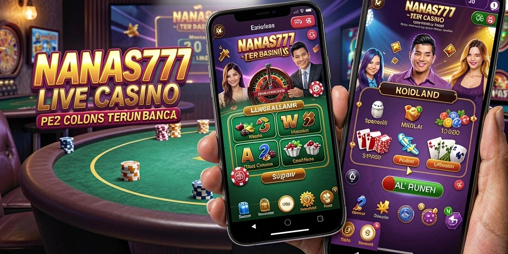Tampilan gameplay seru NANAS777 dalam Live Casino.