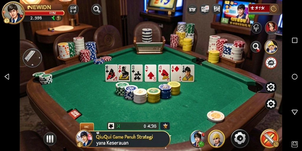 Tampilan menarik dan gameplay seru dalam NEWIDN QiuQiu.