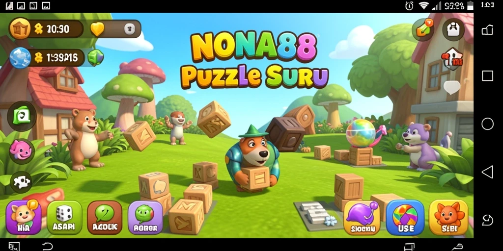 Screenshot utama NONA88 yang menampilkan gameplay Puzzle yang menarik.