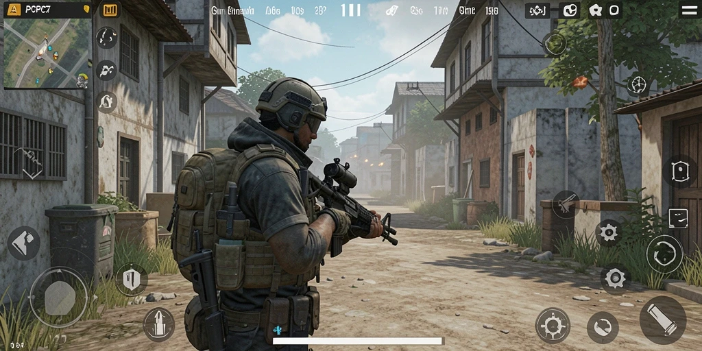 Tampilan gameplay PCPC7 yang menarik dan penuh warna.