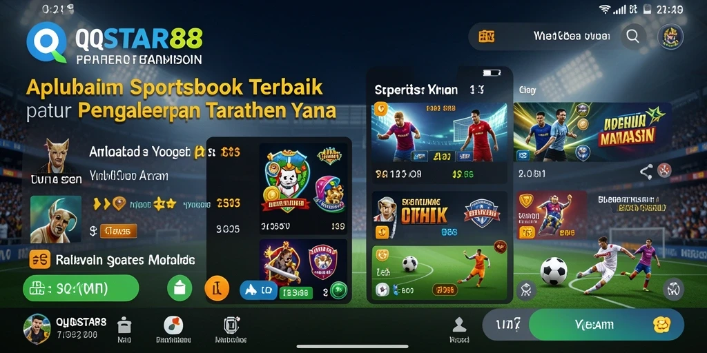 Tampilan utama QQSTAR88 dengan berbagai opsi taruhan olahraga.
