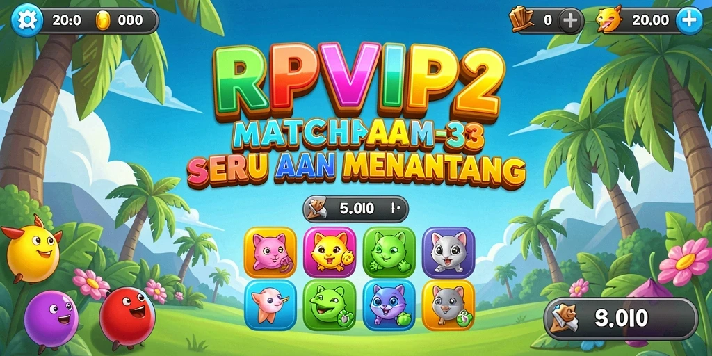 Screenshot utama RPVIP2 menampilkan gameplay yang seru dan penuh warna.
