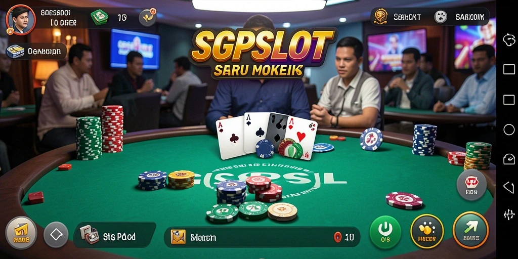 Tampilan screenshot SGPSLOT menampilkan aksi seru permainan Poker.