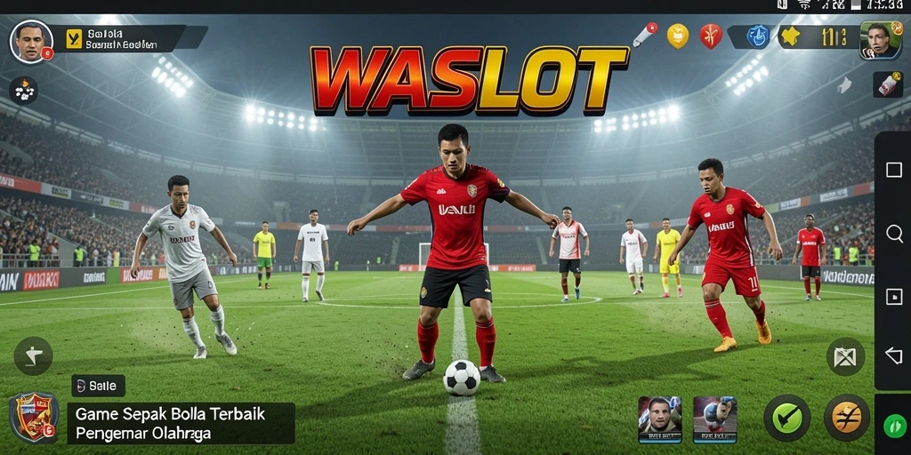 Gameplay seru dengan atmosfer pertandingan sepak bola yang nyata.