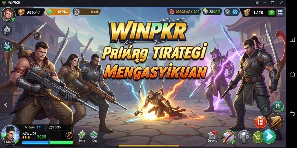 Tangkapan layar dari gameplay SLG WINPKR yang mendebarkan.