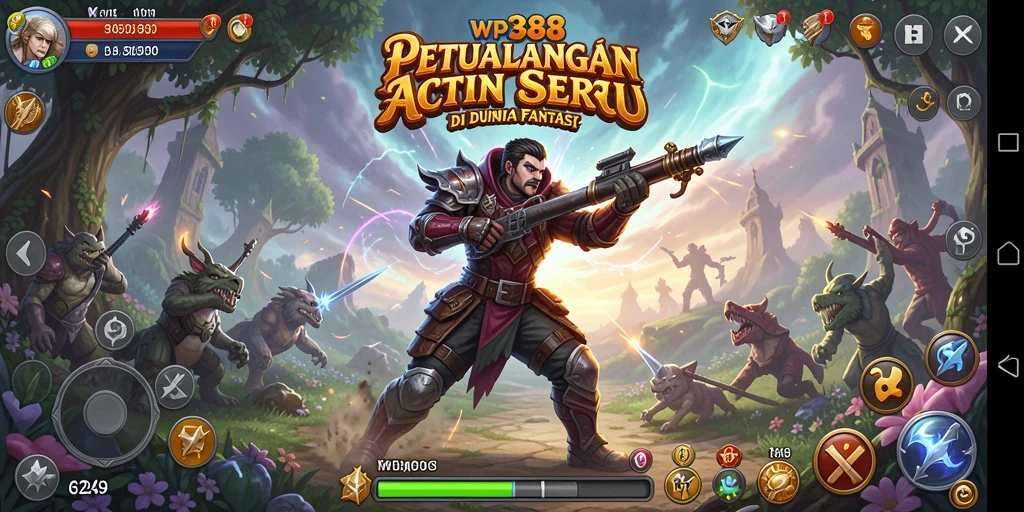 Tampilan gameplay seru dari petualangan ARPG WP888.