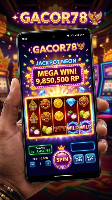 Screenshot aplikasi gacor78 yang menampilkan katalog lengkap berbagai aplikasi populer.
